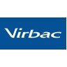 Un logo blue et blanc de la marque Virbac, spécialisée en produits vétérinaires et soins pour animaux.